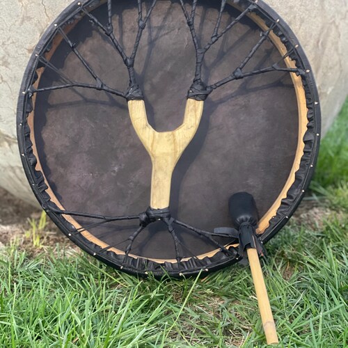 American Shaman Drum Buffalo hide | Willow Wood Shamanic Frame Drum