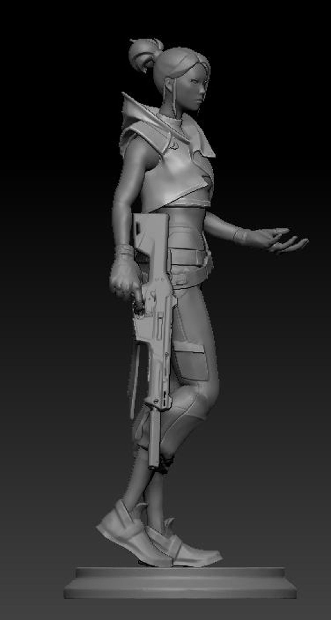 Jett STL File – Valorant Inspired Duelist Agent 3D Print Model ...