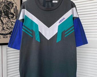 adidas シャツ ヴィンテージ 80s 90s y2k VINTAGE ADIDAS 1990s 90s Y2K SWEATSHIRT BIG LOGO SWEATER PULLOVER