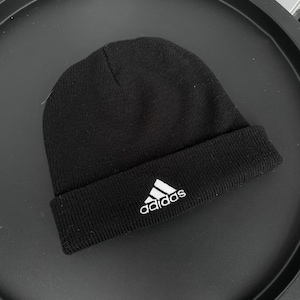 Vintage Adidas Beanie Bini Hat Black