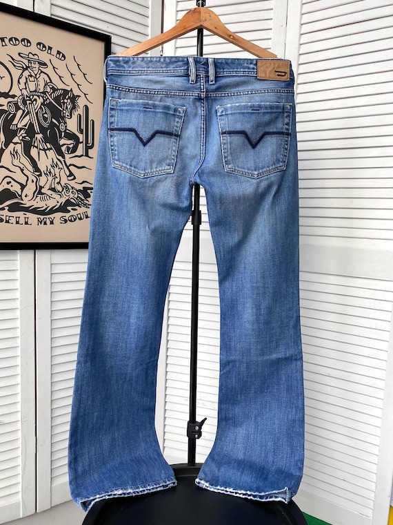 Vintage DIESEL Zathan Bootcut Wash Jeans Pants Y2K Archive Etsy