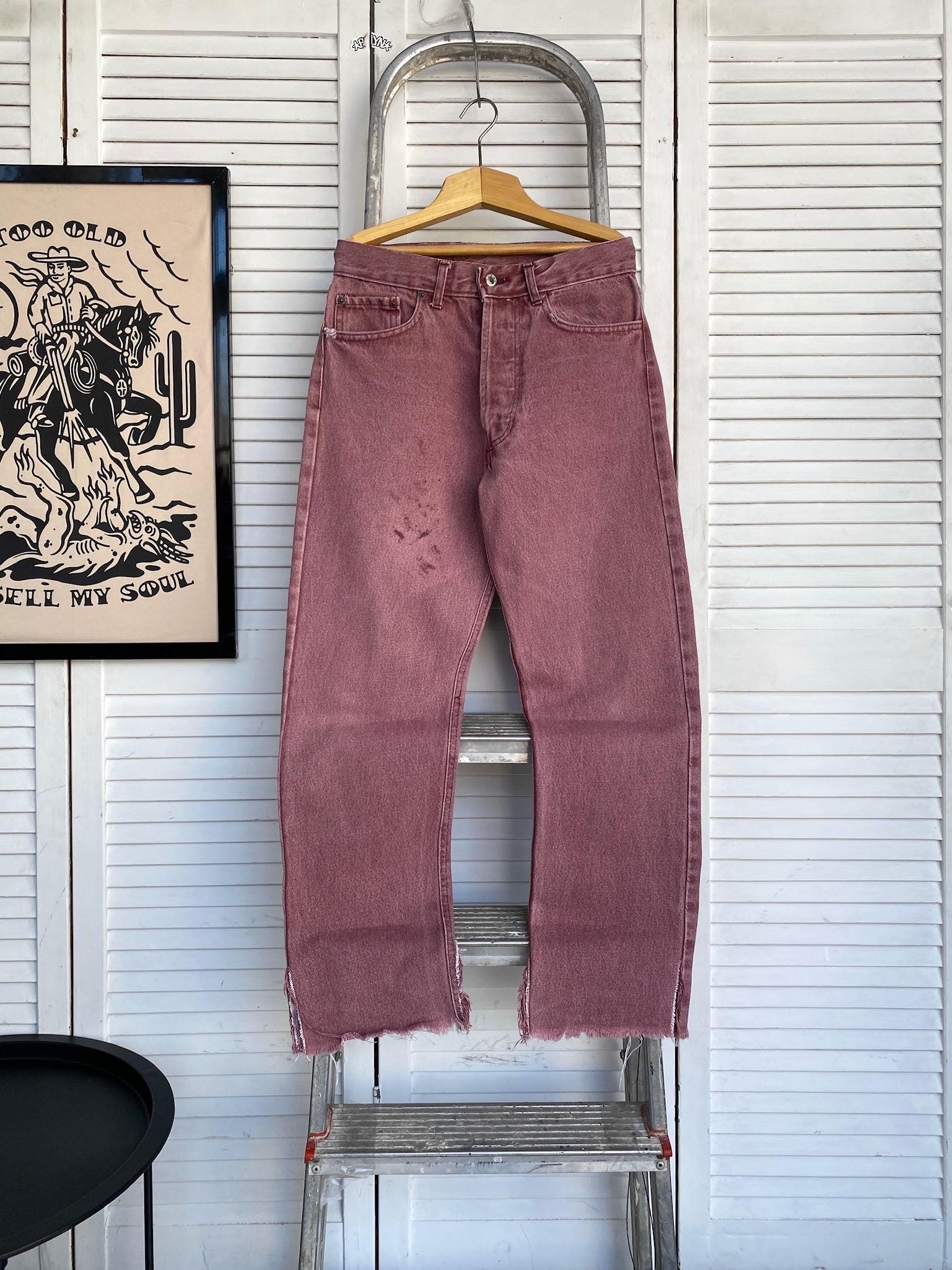 Levis Red Engineered Jeans - Etsy