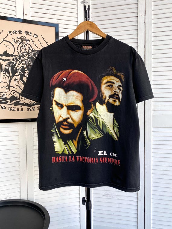 Vintage 90's Che Guevara USA Solid Rock Tee Shirt Y2K Size M - L