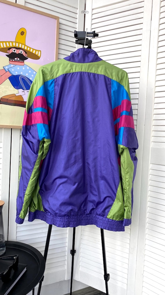 Vintage Adidas Track Retro Jacket Nylon 90s Navy Size M - L - Etsy