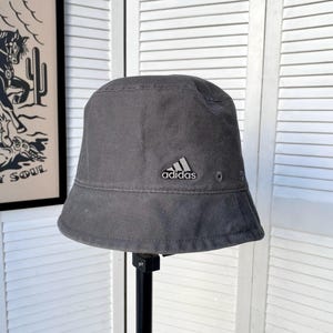 Vintage Adidas Metal Logo Bucket Hat Y2K