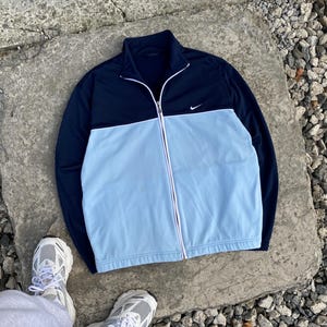 Vintage Nike Swoosh Track Top Sweater Zip Up