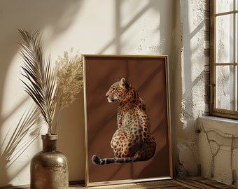 Set of 3 Trendy Leopard Canvas Wall Art Funky Lucky 8 Ball Posters Prints Preppy