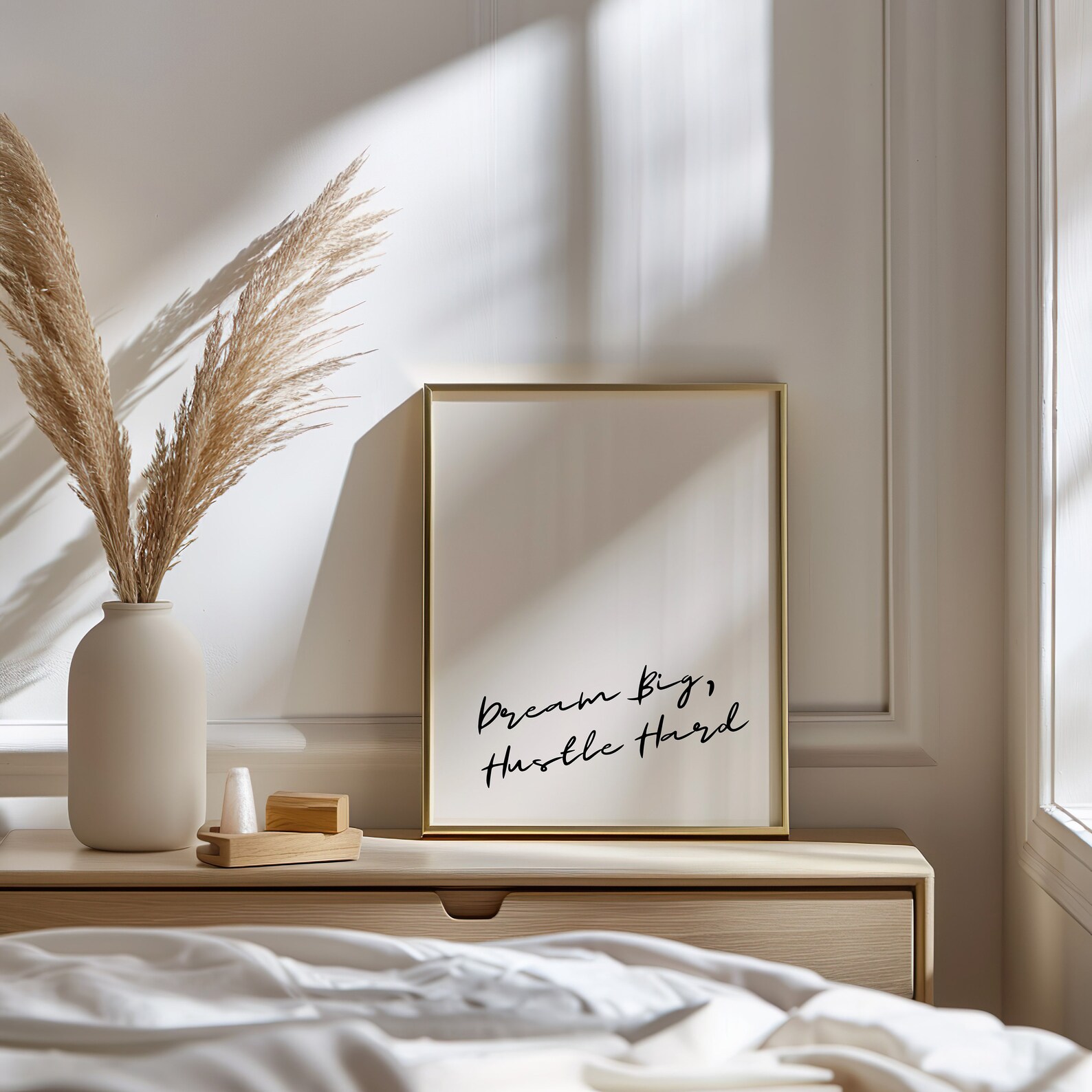 Dream Big Minimalist Handwriting Digital Wall Art Printable ...
