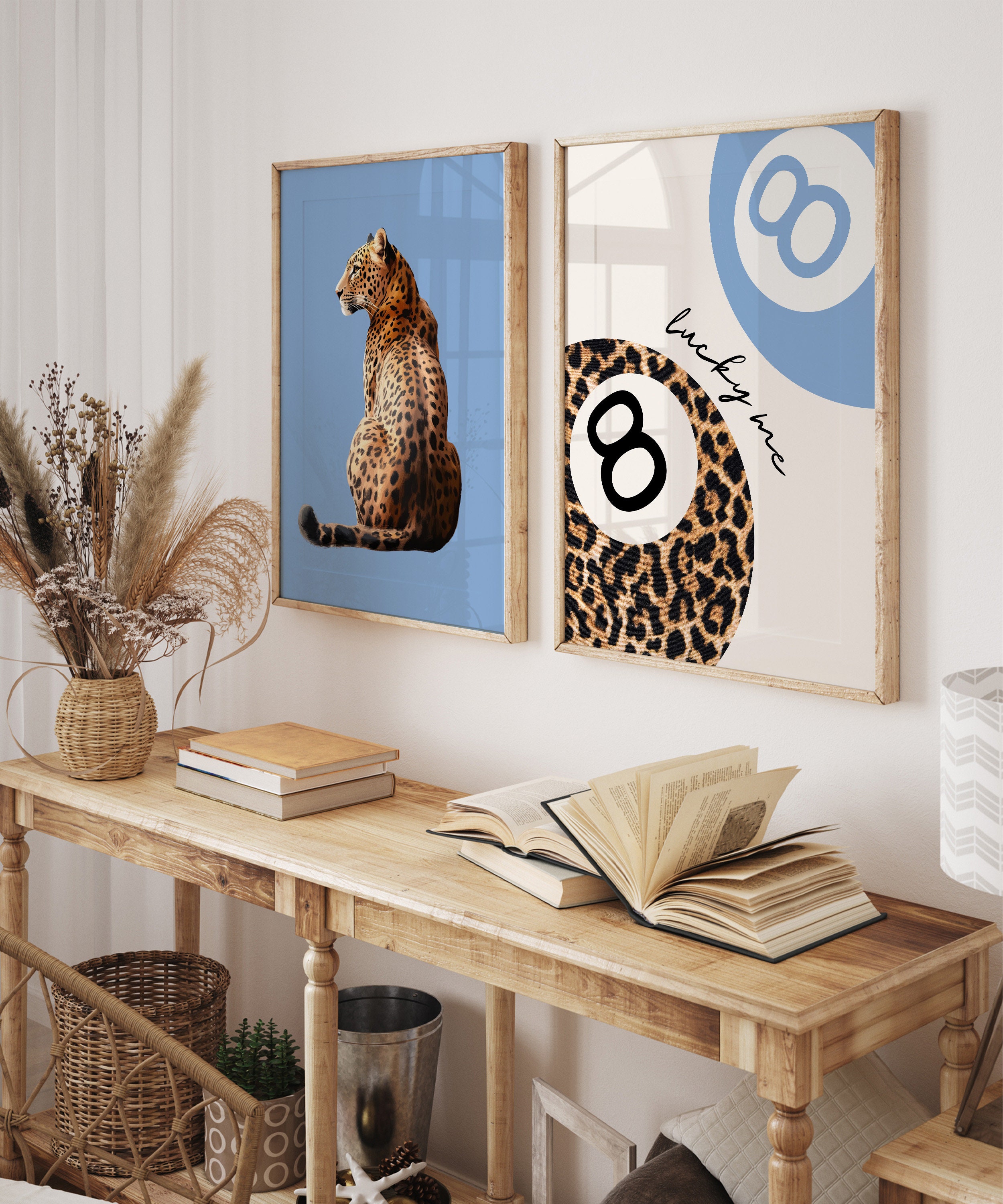 Set of 3 Cheetah Print Poster Leopard Wall Art Vintage Prints Cheetah ...