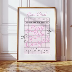 Long Live Cowgirls Print Girly Western Wall Art Cowgirl Guest Check Wall Art Pink Girly Wild West Boho College Dorm Decor Digital Download