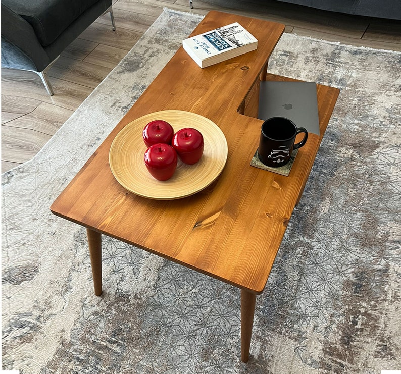 Modern Handmade Coffee Table With Storage, Modern Handmade Coffee Table