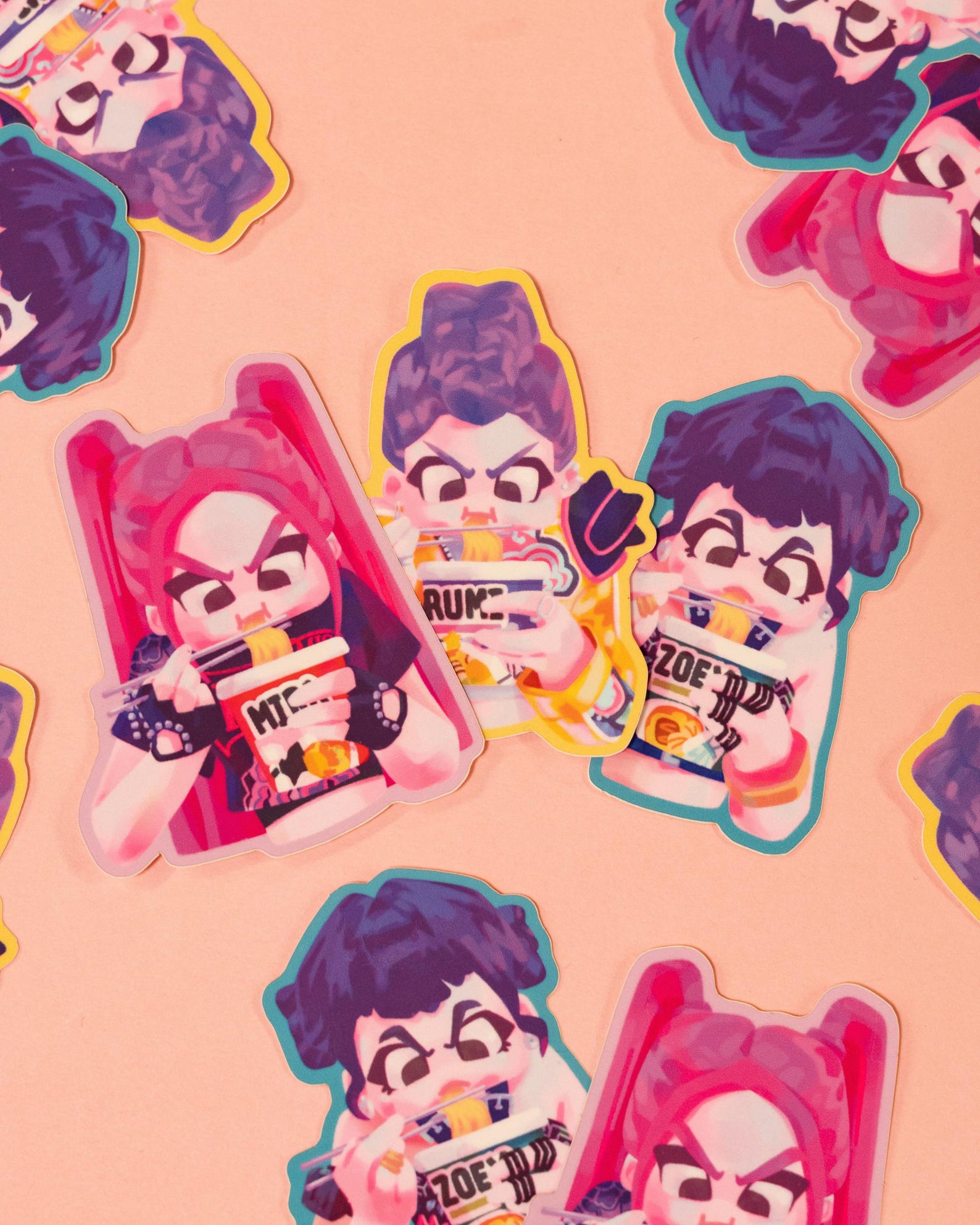 Rkpop Romy Sticker K-pop Ramyeon Stickers | Matte Die Cut Sticker | 2.7