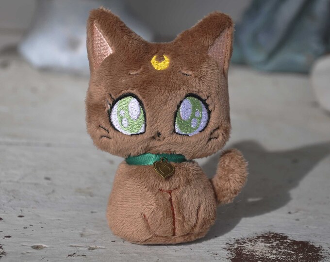 Kitty Minky Plushie, Kitten, Brown Etsy
