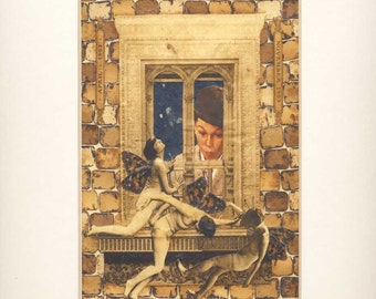 Boarding School 5x7 giclee print in 8x10 mat
