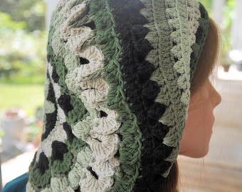 Leaf Slouch Tam Hat, Handmade crochet