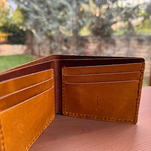 Portefeuilles pour homme,Porte-cartes en cuir,Porte-cartes à deux volets,Cadeau de fête des pères,Cadeaux pour papa,Cadeau d'anniversaire