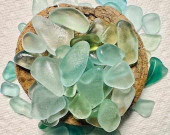 Handpicked Sea Glass Pieces: Jewelry Quality Beach Glass, Nautical Colors
