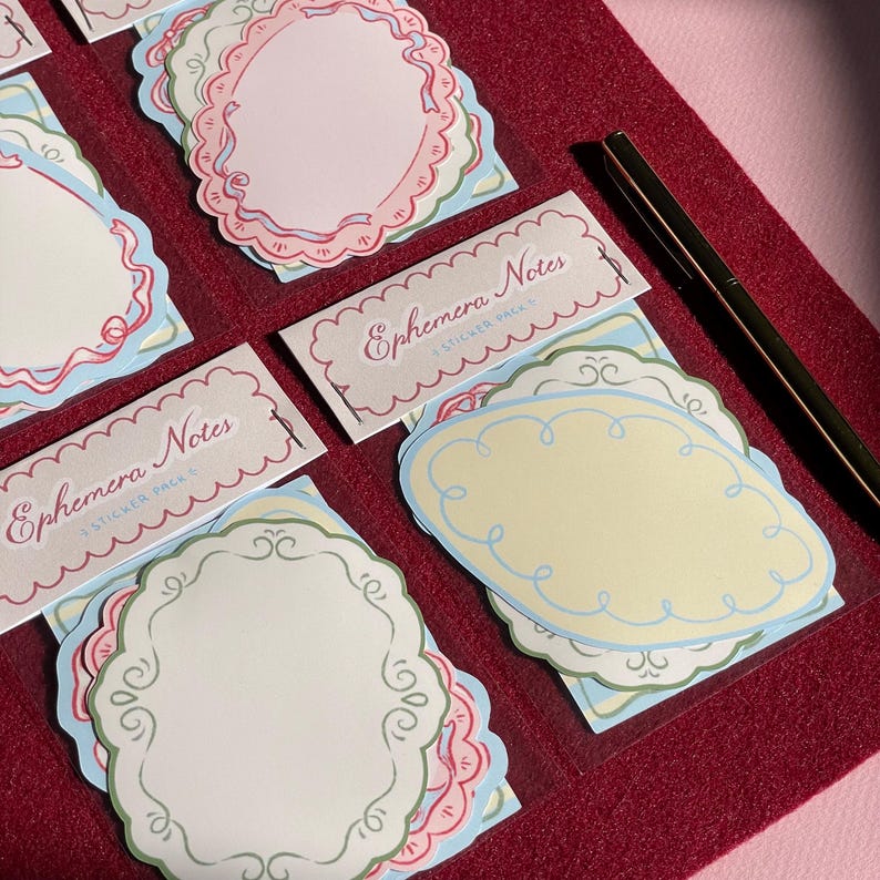 Stationery Scalloped Edge Stickers
