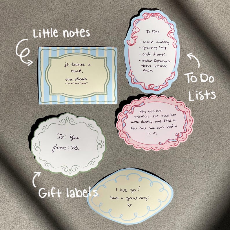 Pastel Stationery Stickers