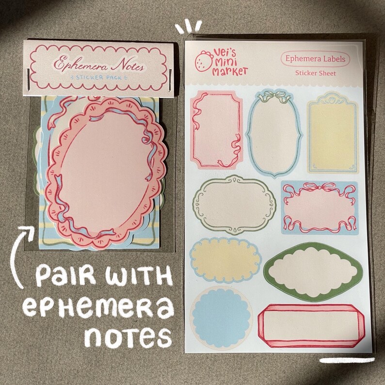 Coquette Writable Stickers