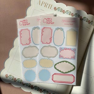 Bow Stickers for Journal Scrapbook