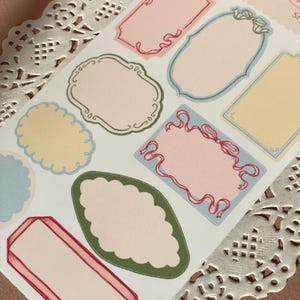 Sticker Sheet of Bow Stickers