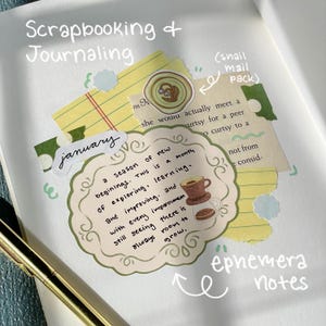 Journal Scrapbook Writable Stickers