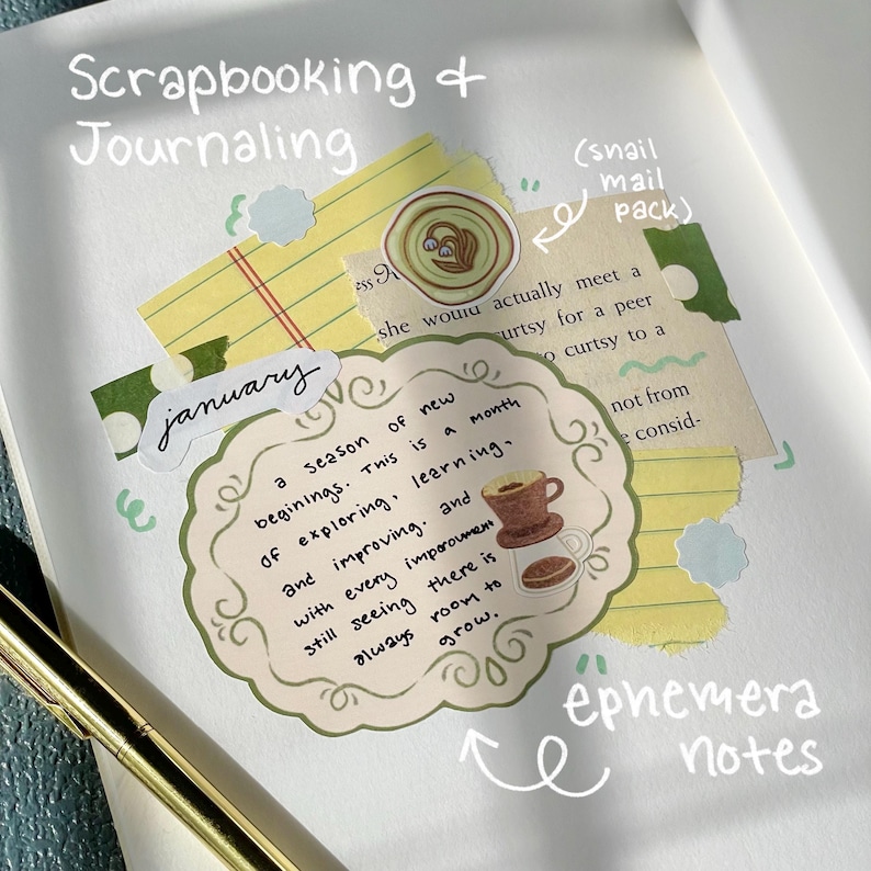 Journal Scrapbook Writable Stickers