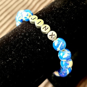 Arcane Jinx inspired beaded bracelet, Vi, Caitlyn Kiramman, Ekko, Jayce, Vander, Heimerndinger, Powder,Anime, personalized gift, jewelry