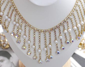 1 Meter SS8 A++ Quality Diamante Crystal Silver Chain – Wedding Crafts, Cake Trim, Rhinestone Decor