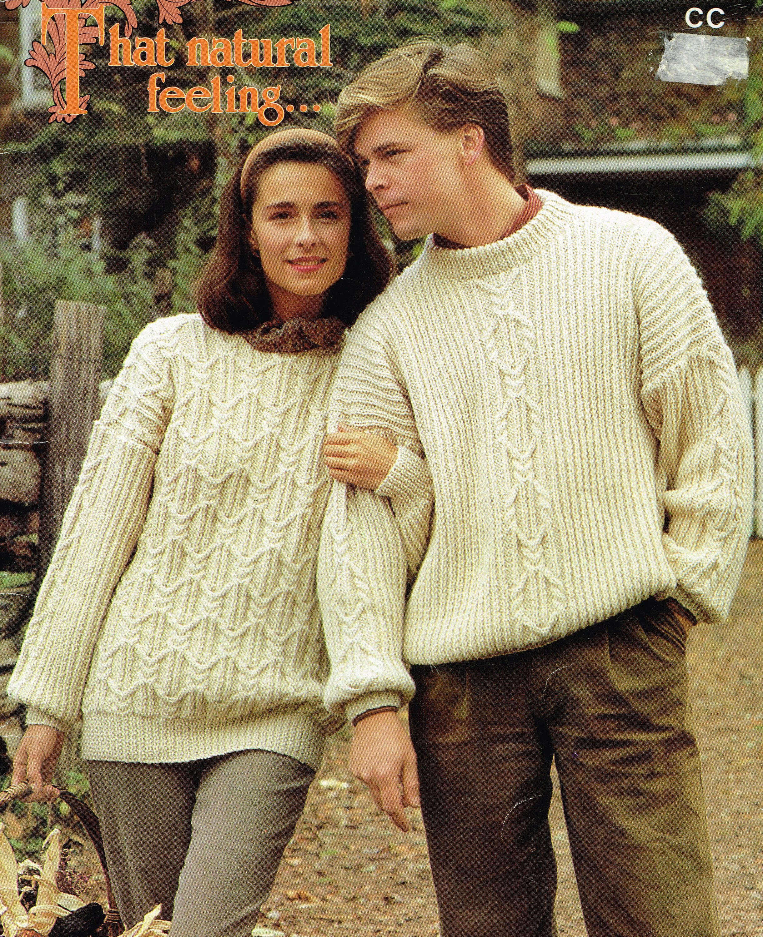 Vintage Knitting Pattern: Aran Cabled Sweaters PDF Digital - Etsy