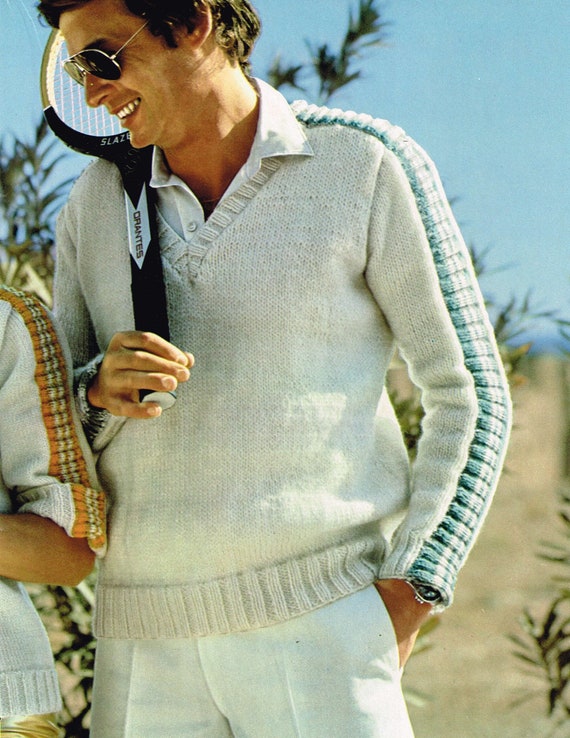 Tennis sweater mens 2025