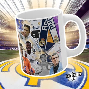 Real Madrid Mug – Iconic Players, Managers & Kits – Perfect Gift for any Madrid Fans