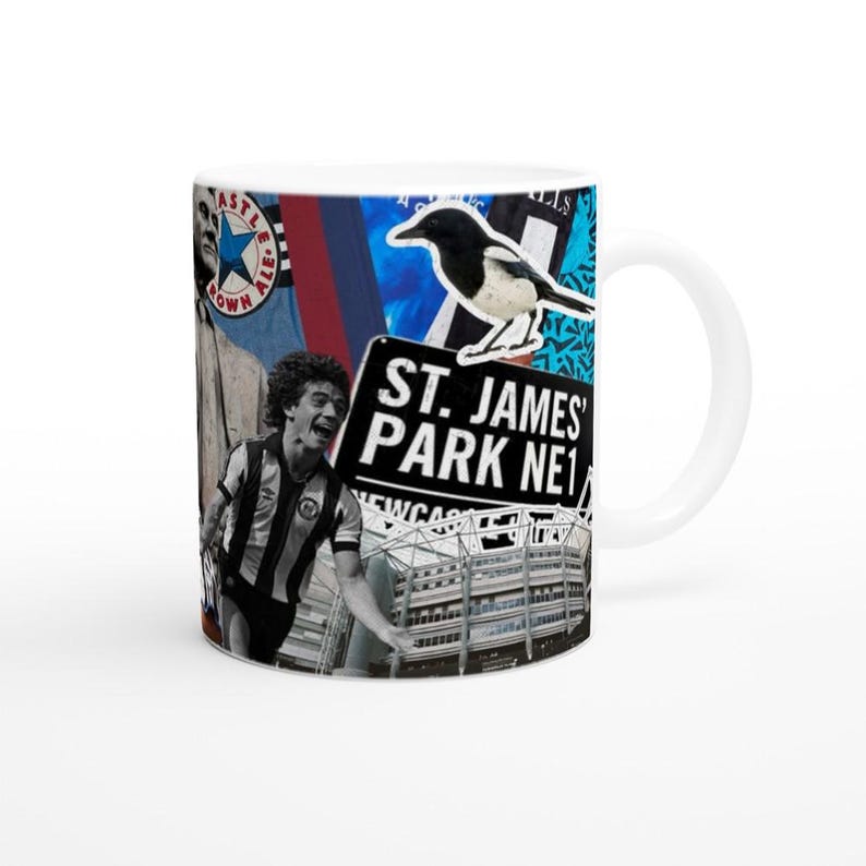 Newcastle United F.C. Mug: Iconic Players & Kits image 6