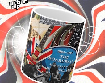 Oasis Collage Mug: Britpop Band Gift