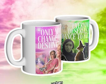 Taza de cerámica de la película Wicked: Glinda y Elphaba