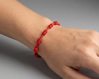 7 Knots Red Protection Bracelet, Red String Bracelet, Protection Bracelet, Red Bracelet, Original Design, Good Luck Bracelet, Men and Women