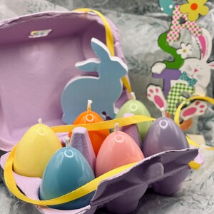 Easter candle Easter bunny candle Easter egg candle Happy Easter candle Easter decoration Easter favor candle Handmade Soy wax candle