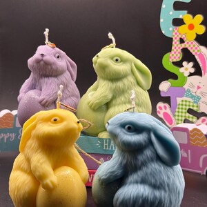Easter candle Easter bunny candle Easter egg candle Happy Easter candle Easter decoration Easter favor candle Handmade Soy wax candle