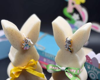 Handmade Easter Bunny Candle: Soy Wax Decoration