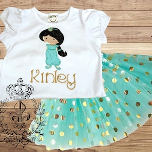 Girls Personalized Princess Jasmine Outfit