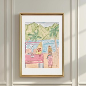 Island Girl - digital print, high resolution JPEG, printable art