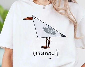 T-shirt triangle, T-shirt oiseau dessin animé rigolo, Sweat à capuche meme, Sweat sarcastique, Cadeau pour amoureux des animaux