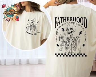 Funny Dad Skeleton Fatherhood Shirt, Funny Shirt For Dad, Funny Dad Shirt, Fathers Day Shirt, Dad Shirt, New Dad Gift, Fathers Day Gift