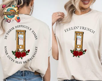 French Revolution Guillotine Shirt, Capitalism Social Justice Liberal Leftist Resistance Tee, Eat The Rich Shirt, Cuts May Be Necessary Tees
