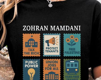 T-shirt Tax The Rich Zohran Mamdani, chemise politique drôle, T-shirt Tax The Rich, graphique Zohran Mamdani, t-shirt Zohran Mamdani, t-shirt manifestation politique