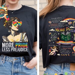 More Pride Less Prejudice Shirt, LGBTQ Shirt, Proud Ally Shirt, Pride Month Shirt, LGBTQ Sweatshirt, LGBTQ Gift, Pride Parade, Lesbian Shirt