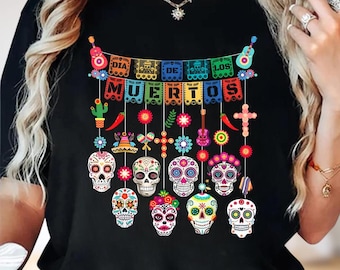 Hanging Skulls Dia De Los Muertos Shirt, Funny Day Of The Dead Shirt, Sugar Skull Shirt, Halloween Shirt, Mexican Dia De Los Muertos Tee