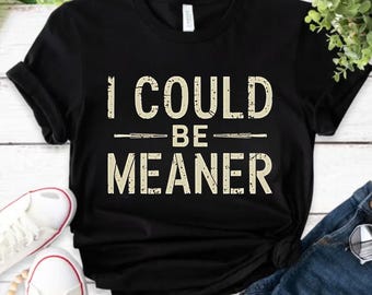 I Could Be Meaner Comfort Colors Shirt, Funny Mean Humor Shirt, Trendy Meme Shirt, Sarcastic Funny Quote Shirt, Viral Trendy Shirrt