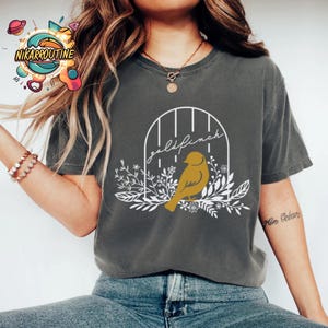 Plated Prisoner Shirt For Fan, Plated Prisoner Sweatshirt, Auren Goldfinch Shirt, Gold Cage Tee, Gift For Book Lover, Gift For Her